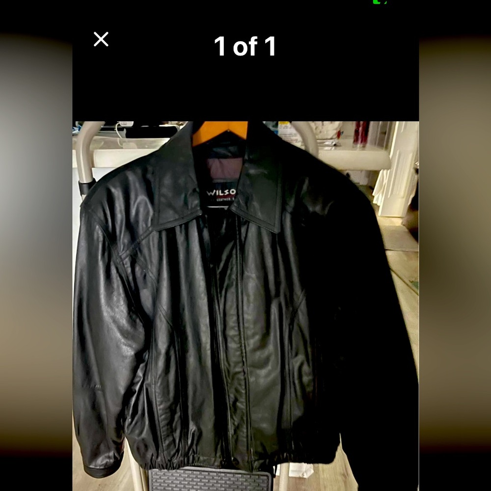 Men’s leather Bomber jacket
